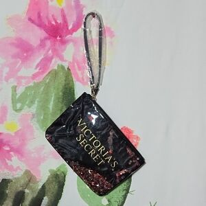Victoria's Secret Black and Gold Wristlet